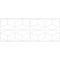 Ekena Millwork Set of Four Panels for 94 1/2"W x 36 1/4"H Pueblo Fretwork Wainscot Wall Paneling WPKP18X01X47PBL - alternate 2